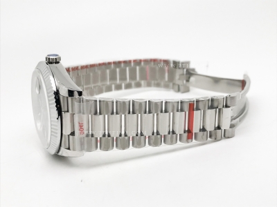 DayDate 40mm 904L Flt SS/SS Blue/Stk GMF VR3255