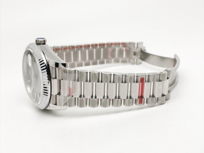 DayDate 40mm 904L Flt SS/SS Grey/Stk GMF VR3255