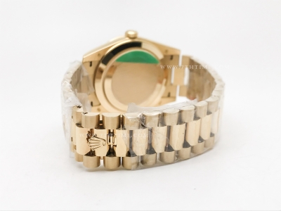 DayDate 40mm 228238 904L Flt Wt YG/YG O-Grn/Rm KF VR3255