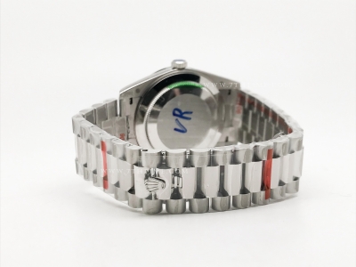 DayDate 40mm 904L Flt SS/SS Grn/Stk GMF VR3255