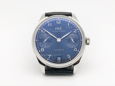 Portugieser Auto 7 Days IW500703 SS/LE Blue/Num APSF A52010