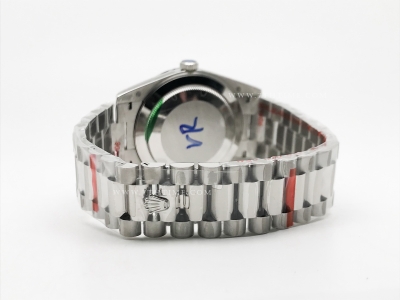 DayDate 40mm 904L Flt SS/SS Blk/Stk GMF VR3255