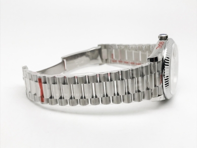 DayDate 40mm 904L Flt SS/SS Silv-S/Stk GMF VR3255