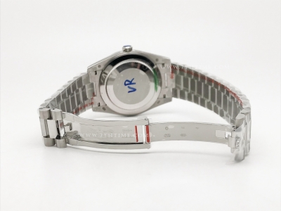 DayDate 40mm 904L Flt SS/SS Silv-S/Stk GMF VR3255