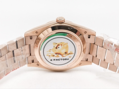 DayDate 40mm 228235 904L Flt Wt RG/RG R-Gold/Dia KF VR3255