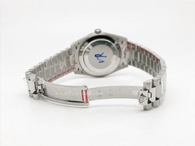 DayDate 40mm 904L Flt SS/SS L-Blue-E/Stk GMF VR3255