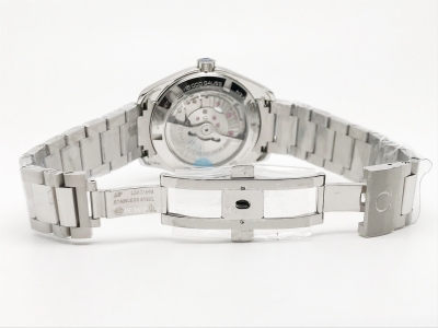 Aqua Terra 40mm SS/SS Wht Stripe/Blue JVS A8500