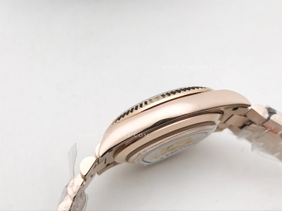 DayDate 40mm 228235 904L Flt Wt RG/RG Brwn/Rm KF VR3255