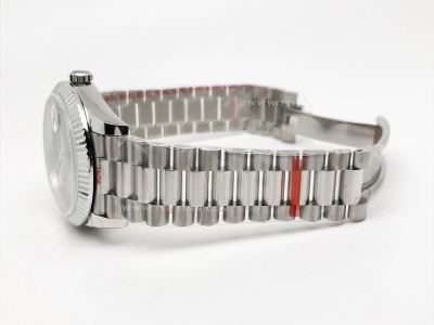 DayDate 40mm 904L Flt SS/SS Grn/Ara GMF VR3255