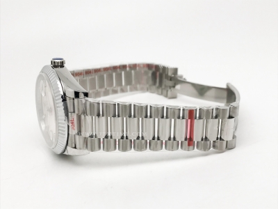 DayDate 40mm 904L Flt SS/SS Silv/Dia GMF VR3255