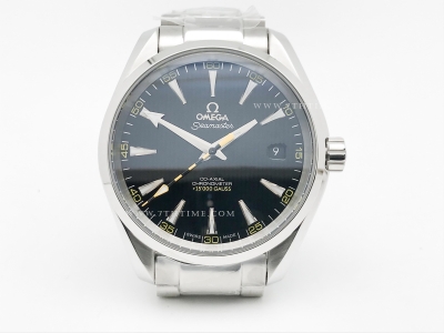 Aqua Terra 2015 41mm SS/SS Blk/Yelw JVS A8508