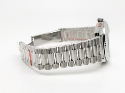 DayDate 40mm 904L Flt SS/SS Blk/Dia GMF VR3255