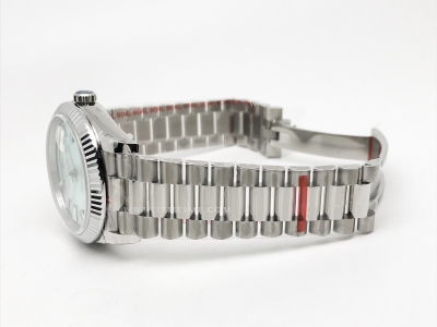 DayDate 40mm 904L Flt SS/SS I-Blue/Dia GMF VR3255