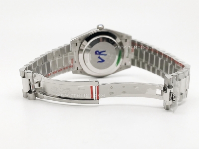 DayDate 40mm 904L Flt SS/SS I-Blue/Dia GMF VR3255