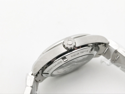 Aqua Terra 2015 41mm SS/SS Wht/Blue JVS A8508