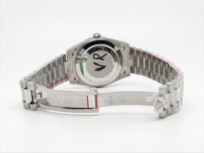 DayDate 40mm 904L Flt SS/SS Grn/Rm/Stk GMF VR3255