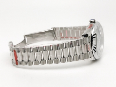 DayDate 40mm 904L Flt SS/SS Blue/Rm/Stk GMF VR3255