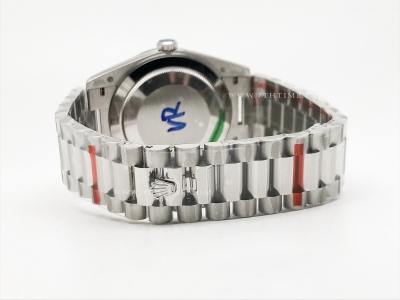 DayDate 40mm 904L Flt SS/SS Silv/Rm GMF VR3255