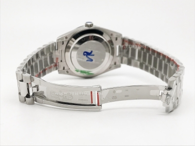 DayDate 40mm 904L Flt SS/SS Blk/Rm GMF VR3255