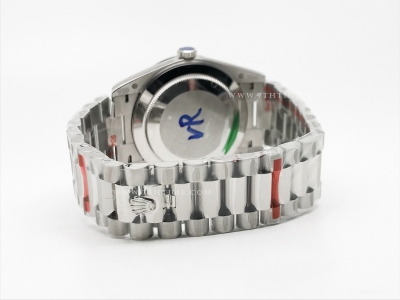 DayDate 40mm 904L Flt SS/SS Silv/Rm/Stk GMF VR3255