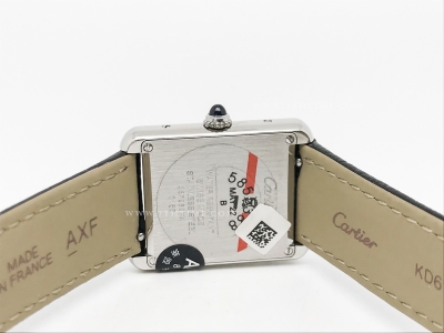 Cartier Tank Solo Small Dia SS/LE Wht AF Swiss Qtz