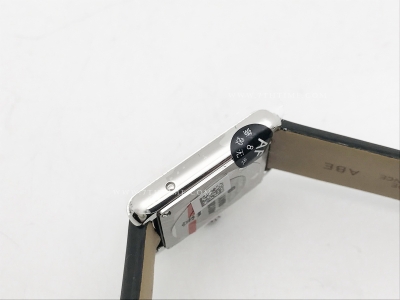 Cartier Tank Must Small Dia SS/LE Wht AF Swiss Qtz