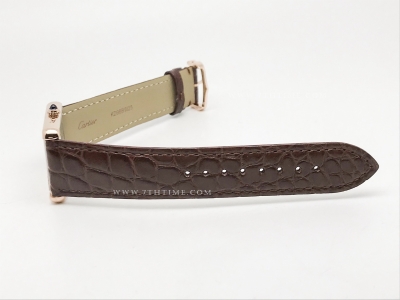 Cartier Tank Solo Large RG/LE Wht AF Swiss Qtz