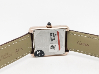 Cartier Tank Solo Small RG/LE Wht AF Swiss Qtz