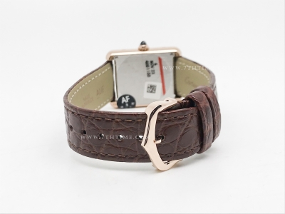 Cartier Tank Solo Small RG/LE Wht AF Swiss Qtz