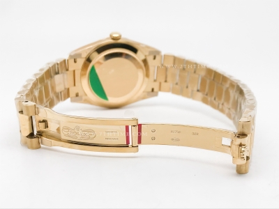 DayDate 40mm 904L Flt Wt YG/YG Blk/Stk TMF SH3255