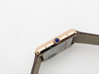 Cartier Tank Solo Small Dia RG/LE Wht AF Swiss Qtz