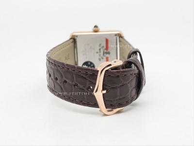 Cartier Tank Solo Small Dia RG/LE Wht AF Swiss Qtz