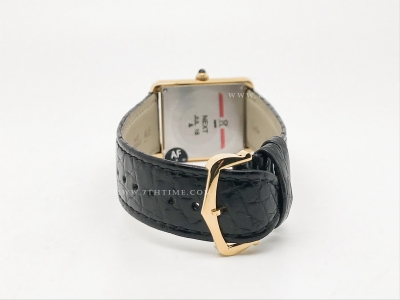 Cartier Tank Solo Large Dia YG/LE Wht AF Swiss Qtz