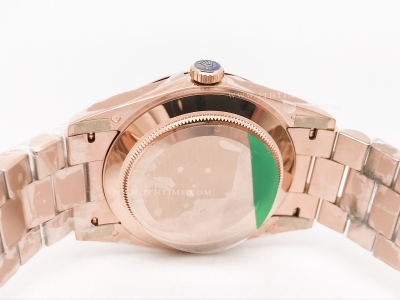 DayDate 40mm 904L Flt Wt RG/RG Grn/Rm/Stk TMF SH3255