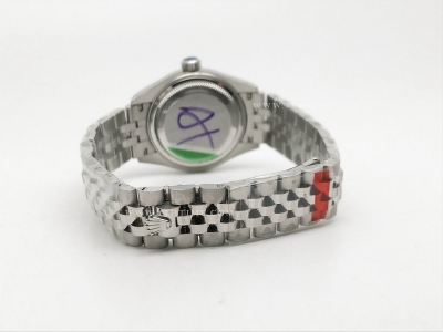 DateJust Ladies 28mm Jub Flt 904L SS/SS White/Stk GMF A2671