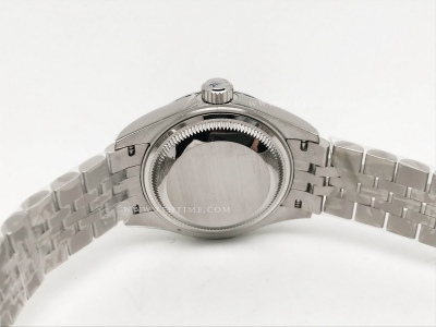 DateJust Ladies 28mm Jub Flt 904L SS/SS Green/Stk GMF A2671