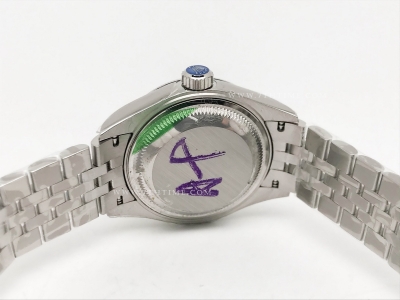 DateJust Ladies 28mm Jub Flt 904L SS/SS Pink/Stk GMF A2671