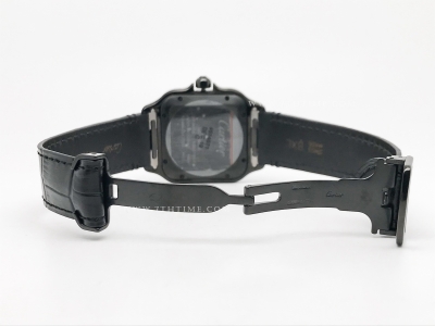 Santos De Cartier 2018 Mens XL DLC/LE Blk BVF MY9019