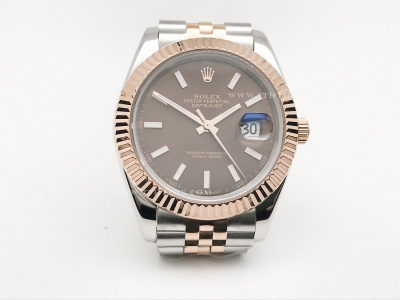 DJ2 41mm 126331 Jub Flt RG/SS Brn/Stk GDF MY8215