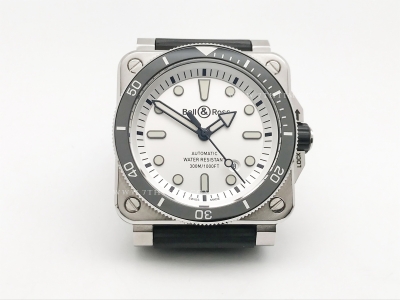 Bell Ross BR03-92 Diver 42mm SS/RU White WMF A2824