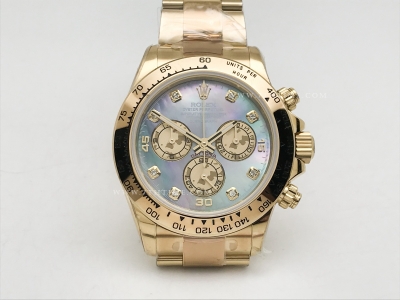 Daytona 116508 YG/YG B-MOP/Dia OMF Asia 7750