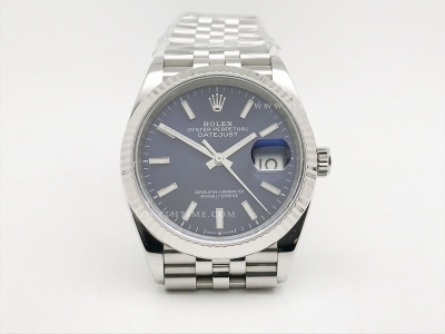 DJ 36mm Jub Flt 904L SS/SS Blue/Stk APF VR3235