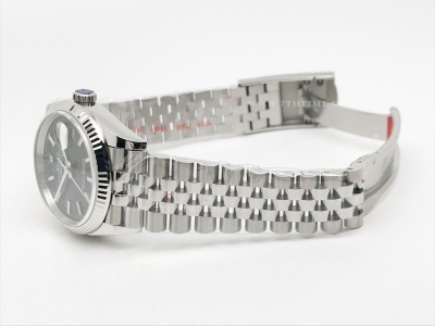 DJ 36mm Jub Flt 904L SS/SS Black/Stk APF