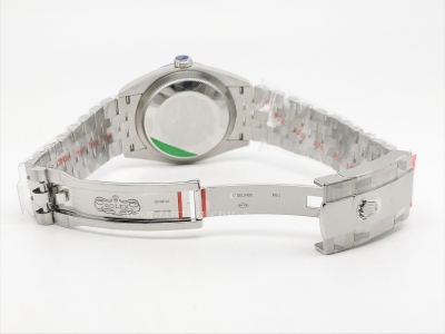 DJ 36mm Jub Flt 904L SS/SS Black/Stk APF