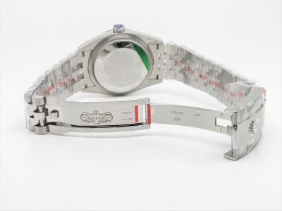 DJ 36mm Jub Flt 904L SS/SS Grn/Stk APF VR3235