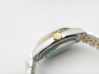 DJ 36mm Jub Flt 904L YG/SS Gold/Stk APF VR3235