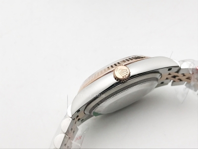 DJ 36mm Jub Flt 904L RG/SS Wht/Stk APF VR3235