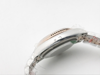 DJ 36mm Jub Flt 904L RG/SS Wht/Stk APF VR3235