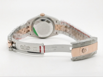 DJ 36mm Jub Flt 904L RG/SS Wht/Stk APF VR3235