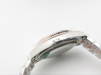 DJ 36mm Jub Flt 904L RG/SS Blk/Dia APF VR3235